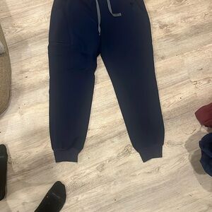 Navy FIG Jogger Scrub Pants